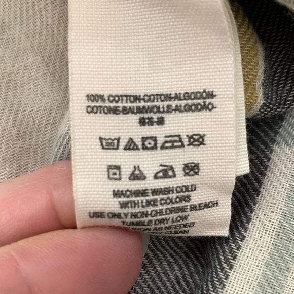 Free People, plaid button down shirt, size XS - Picture 7 of 7